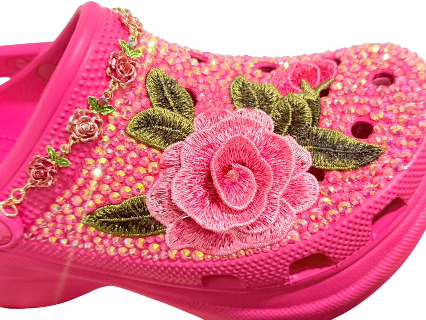 Floral Bling Crocs