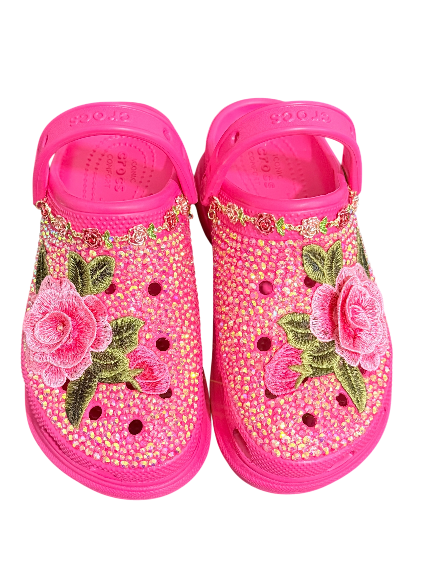 Floral Bling Crocs