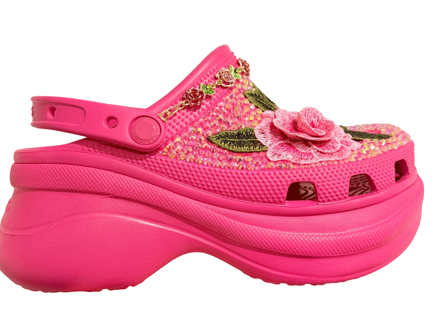 Floral Bling Crocs