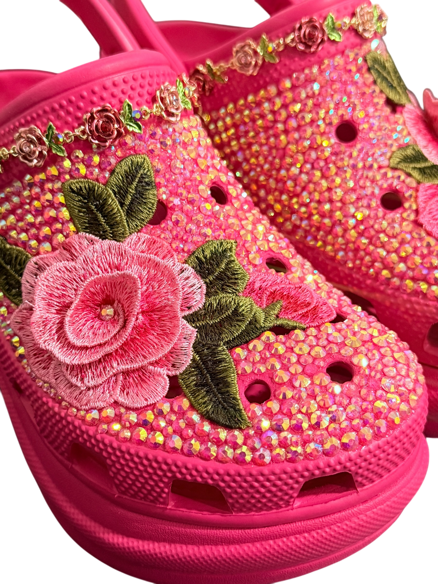 Floral Bling Crocs