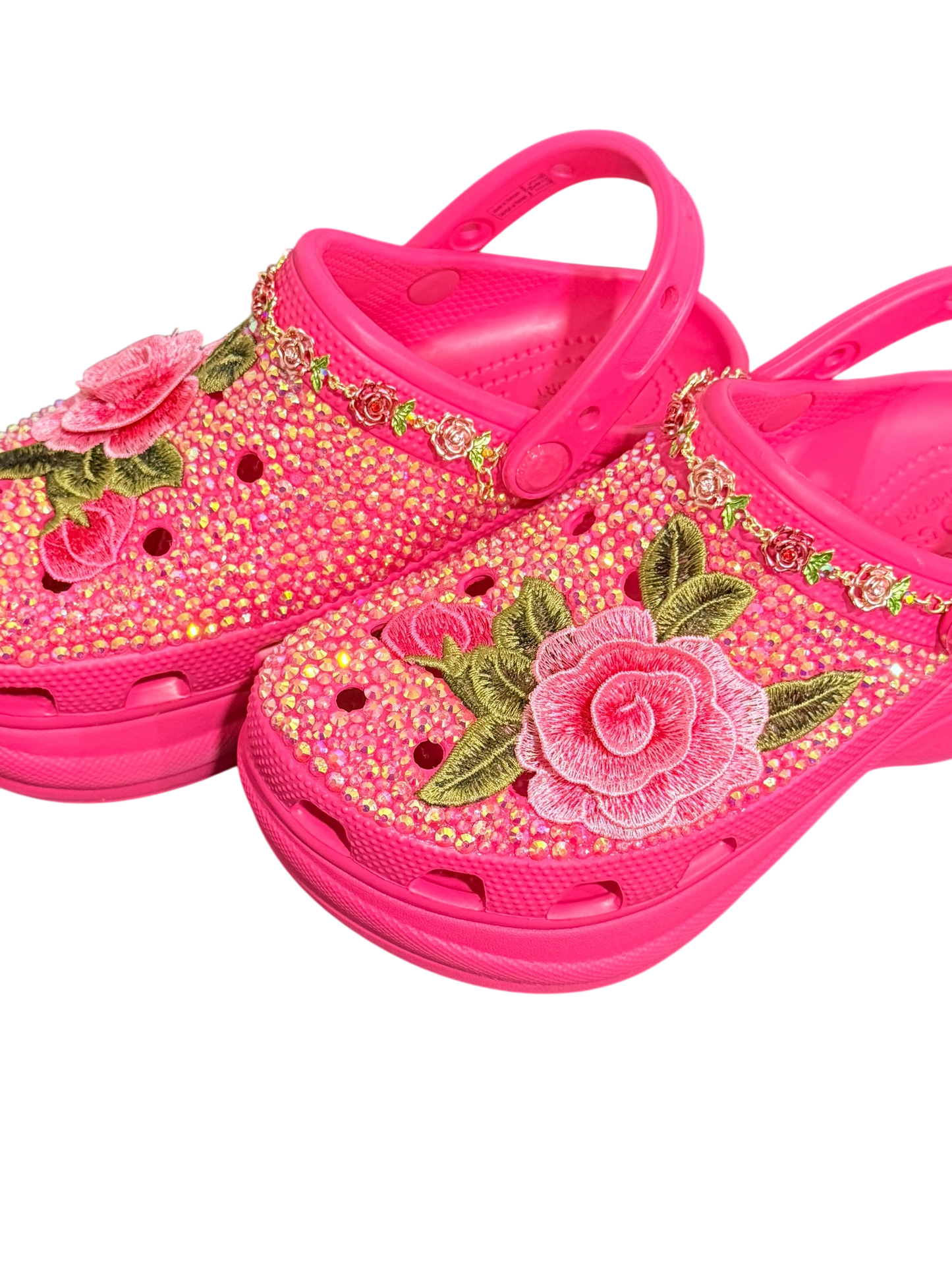 Floral Bling Crocs